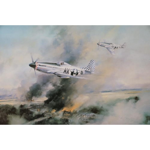 338 - A Framed And Glazed Aircraft Print Of World War Two Aircraft Titled 