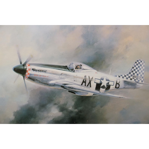 338 - A Framed And Glazed Aircraft Print Of World War Two Aircraft Titled 