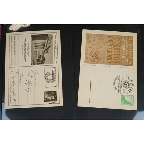 339 - A Collection Of World War Two German Stamp Cover Postcards To Include Nurnberg And The 1936 Olympics... 