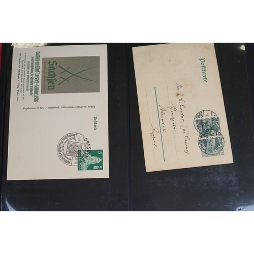 339 - A Collection Of World War Two German Stamp Cover Postcards To Include Nurnberg And The 1936 Olympics... 