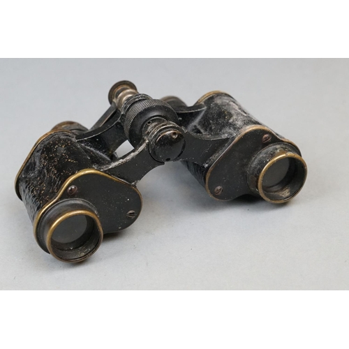 349 - A Pair Of German World War Two Era Field Binoculars, Maker Marked For C.P. Goertz Of Berlin.