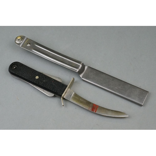 357 - A British Royal Air Force / RAF Issued Rigging Escape Knife Complete With Original Scabbard, Made By... 