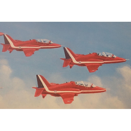 389 - A Group Of Three Royal Air Force / RAF Vulcan Bomber Related Framed And Glazed Prints To Include 'Su... 