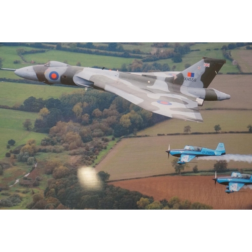 389 - A Group Of Three Royal Air Force / RAF Vulcan Bomber Related Framed And Glazed Prints To Include 'Su... 