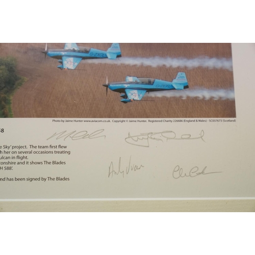 389 - A Group Of Three Royal Air Force / RAF Vulcan Bomber Related Framed And Glazed Prints To Include 'Su... 