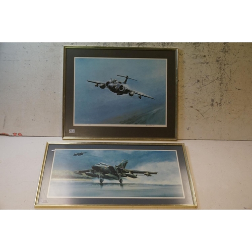 392 - Two Framed And Glazed Royal Air Force / RAF Related Prints To Include Panavia Tornado By Michael Ron... 