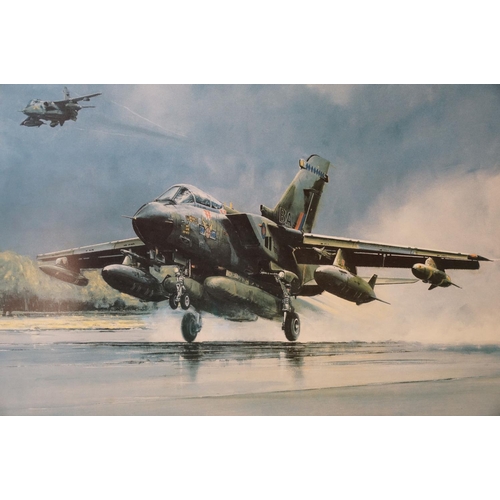 392 - Two Framed And Glazed Royal Air Force / RAF Related Prints To Include Panavia Tornado By Michael Ron... 