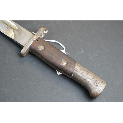 235 - A World War One Era German Mauser Bayonet With Original Scabbard, No Visible Markings.