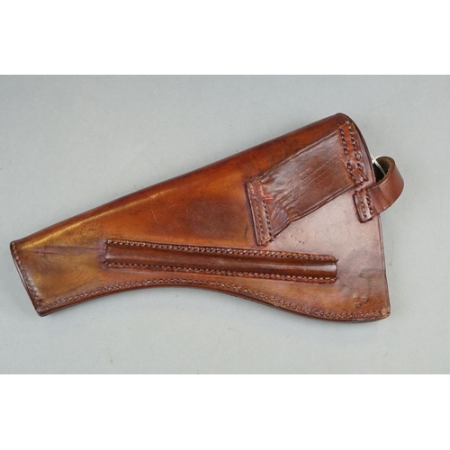 382 - A British Military Brown Leather Holster For A .38 Revolver, Dated For 1939 And Marked With The Brit... 