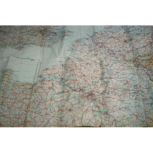 256 - A Collection Of Military Ephemera To Include A Plastic Coated World War Two German Map Dated 1941 To... 