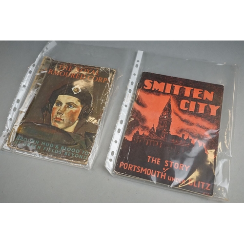 257 - A Collection Of Military Ephemera To Include The Royal Armoured Corps, Smitten City, A Quantity Of T... 