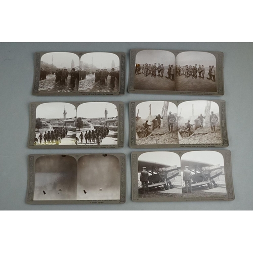 271A - A Collection Of Approx Fifty World War One Stereo View Cards To Include Tanks, Aircraft, U-Boats, Tr... 