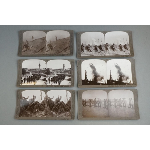 271A - A Collection Of Approx Fifty World War One Stereo View Cards To Include Tanks, Aircraft, U-Boats, Tr... 