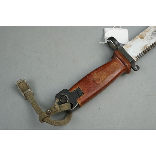 281 - A Military Kalashnikov AK47 Bayonet With Original Scabbard.