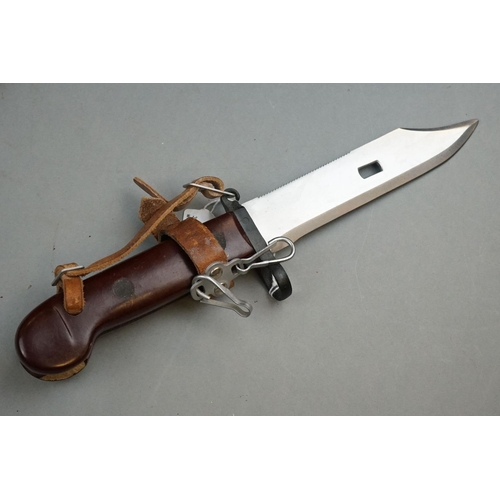 282 - A Military Kalashnikov AK47 Bayonet With Original Scabbard.