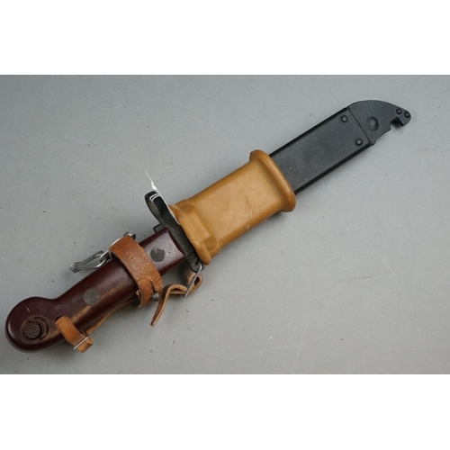 282 - A Military Kalashnikov AK47 Bayonet With Original Scabbard.