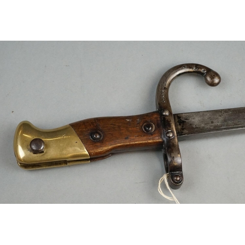 287 - A French Military MLE. 1876 Pattern Gras Bayonet.