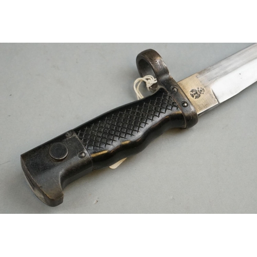 289 - A Spanish Military CETME 69 Bayonet, Serial No.ET880B, Complete With Scabbard And Frog.