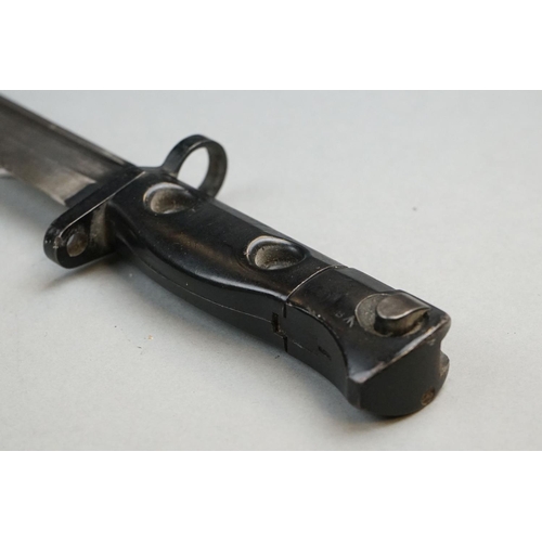 292 - A British Military L1A3 SLR Rifle Bayonet With Original Scabbard.