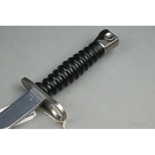 295 - A Swiss Military SIG 57 FV4 Bayonet With Leather Frog And Scabbard.