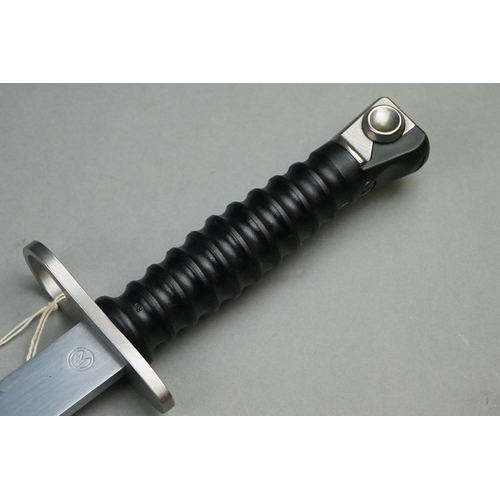 295 - A Swiss Military SIG 57 FV4 Bayonet With Leather Frog And Scabbard.