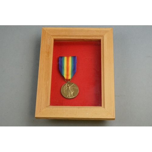 302 - A British Military Full Size World War One The Great War Of Civilisation Victory Medal, Correctly Na... 