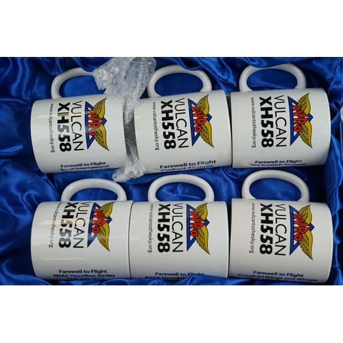 320 - A Group Of Military Collectables Relating To The Avro Vulcan XH558 To Include Mugs, Tumblers, Teddy ... 