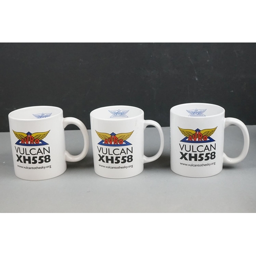 320 - A Group Of Military Collectables Relating To The Avro Vulcan XH558 To Include Mugs, Tumblers, Teddy ... 