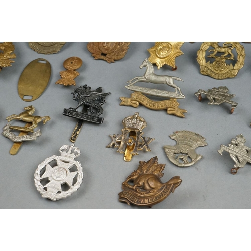 396 - A Collection Of Assorted Military Cap Badges Including Restrikes And Copies To Include The West York... 