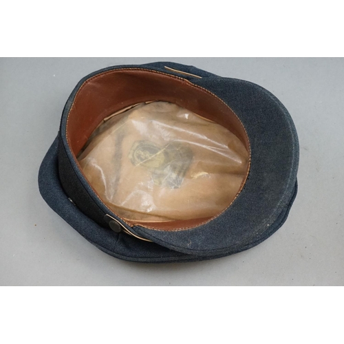 403 - A Vintage Royal Air Force Officers Peaked Cap Complete With Queens Crown Cap Badge Together With Fem... 