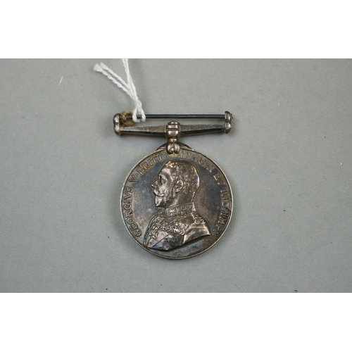 413 - A Full Size British King George V Military Long Service In The Volunteer Force Medal, Engraved To Ri... 