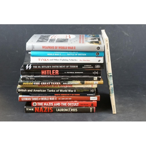 415 - A Collection Of Approx Twenty Military Reference Books To Include Hitler A Pictorial Biography, The ... 