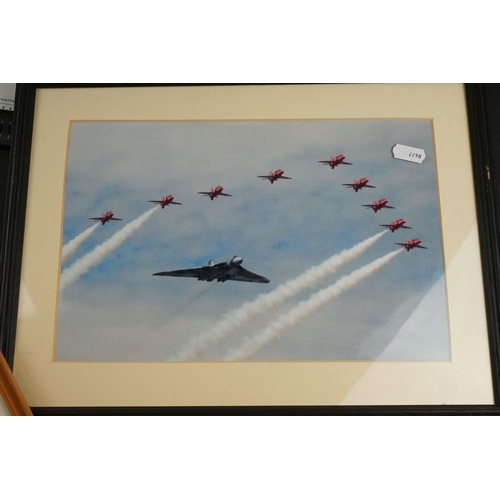 418 - A Collection Of Framed Royal Air Force Related Pictures To Include  The Spitfire IIA, Digital Dambus... 