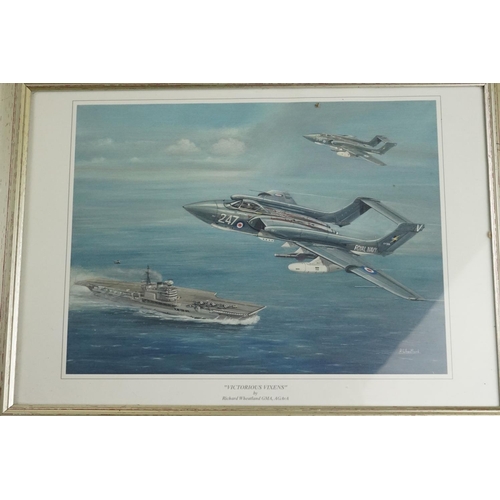 418 - A Collection Of Framed Royal Air Force Related Pictures To Include  The Spitfire IIA, Digital Dambus... 