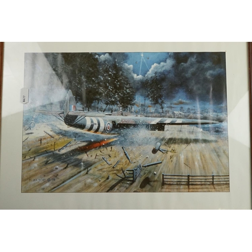 418 - A Collection Of Framed Royal Air Force Related Pictures To Include  The Spitfire IIA, Digital Dambus... 