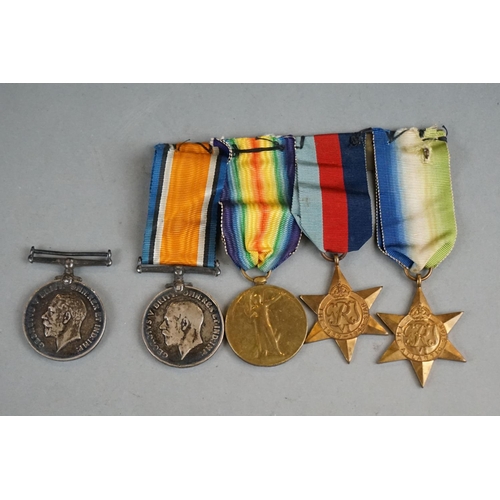 45 - A British World War One And World War Two Full Size Medal Group Of Four To Include The 1914-1918 Bri... 