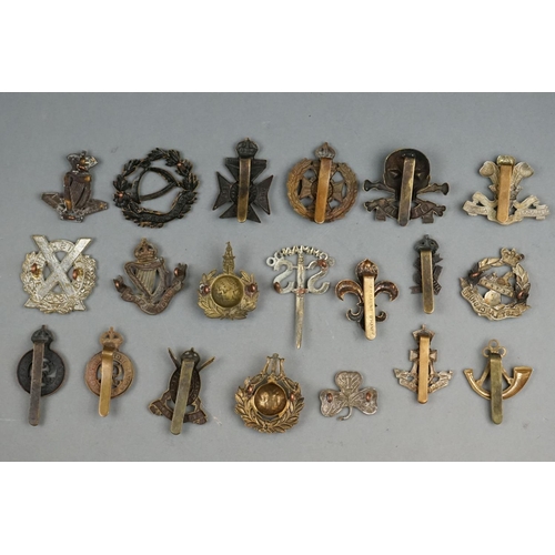 57A - A Collection Of Approx Twenty Mainly British Military Cap Badges To Include The 7th Battalion Of The... 