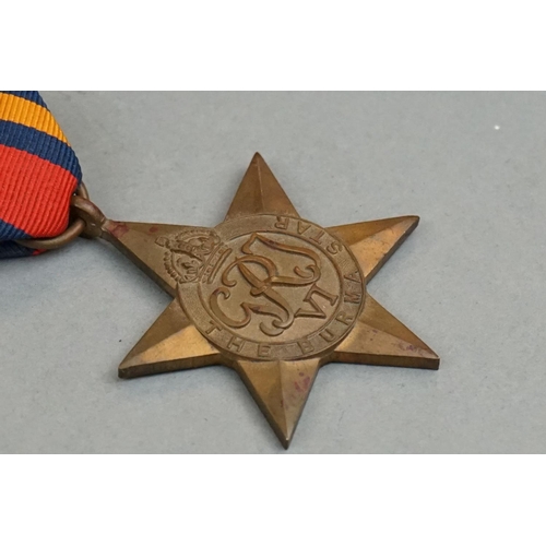 299 - A British Military Full Size World War Two Burma Star Medal Complete With Correct And Original Ribbo... 