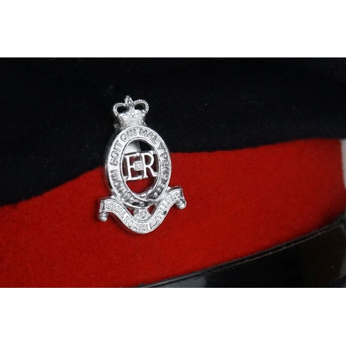 312 - A British Military Royal Horse Artillery Regiment Cap Complete With Queens Crown Staybrite Cap Badge... 