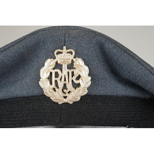 313 - A British Military Royal Air Force / RAF Cap Complete With Queens Crown Staybrite Cap Badge.