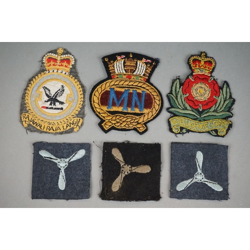 367 - A Collection Of Mainly British Military Cloth Badges To include The Royal Air Force, British Army Re... 