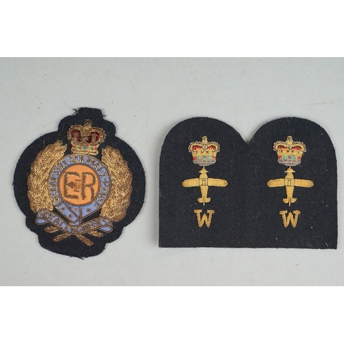 371 - A Large Collection Of Mainly British Military Gold And Silver Embroidered Regimental Cloth Badges.