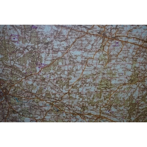 405 - A Large Mounted World War Two German 1:50000 Scale Invasion Map (Operation Sealion) Of Chatham & Mai... 