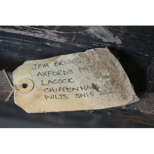 416 - A Large Wooden Naval Storage Trunk Marked To Captain E.W. BRIGGS Of The Royal Navy, Measures Approx ... 