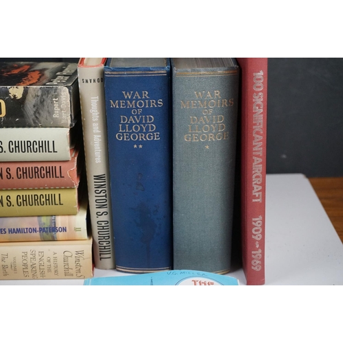 421 - A Small Collection Of Military Related Books To Include A Selection Of Books By Winston Churchill.