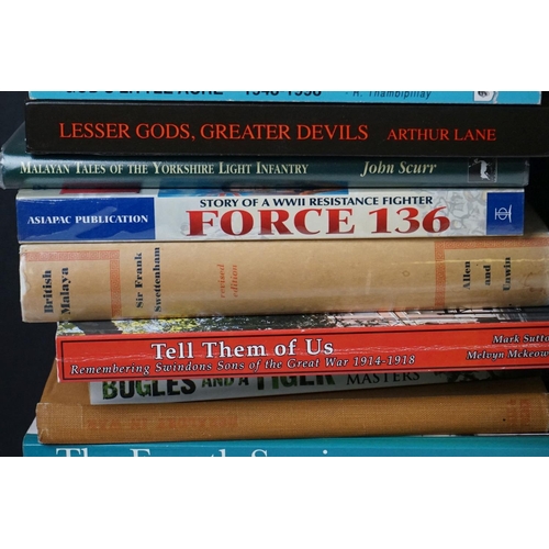 426 - A Collection Of Approx Twenty Military Reference Books To Include Tales From The King's African Rifl... 