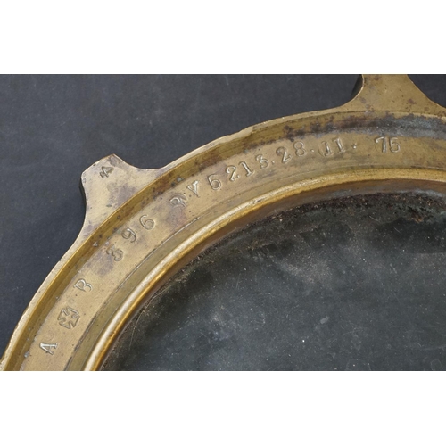 439 - A World War One Era Naval Bronze Ships Porthole.