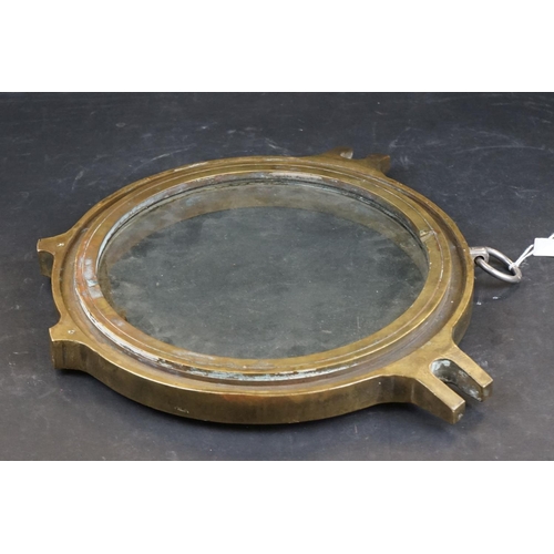 439 - A World War One Era Naval Bronze Ships Porthole.