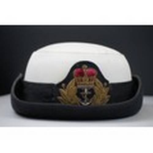 394 - A Collection Of Four Cold War Era Royal Navy Caps To Include Commander, Junior Officer, Female Junio... 