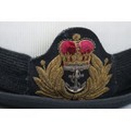 394 - A Collection Of Four Cold War Era Royal Navy Caps To Include Commander, Junior Officer, Female Junio... 